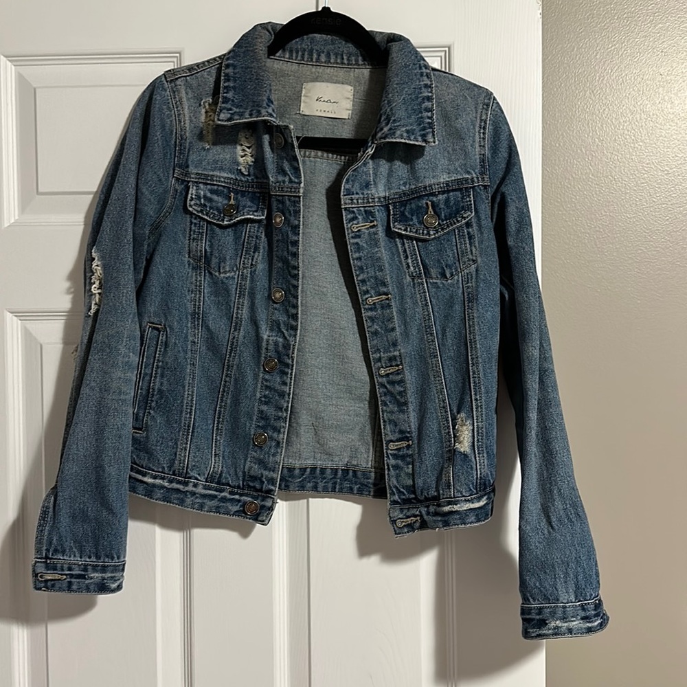 KanCan denim distressed jacket